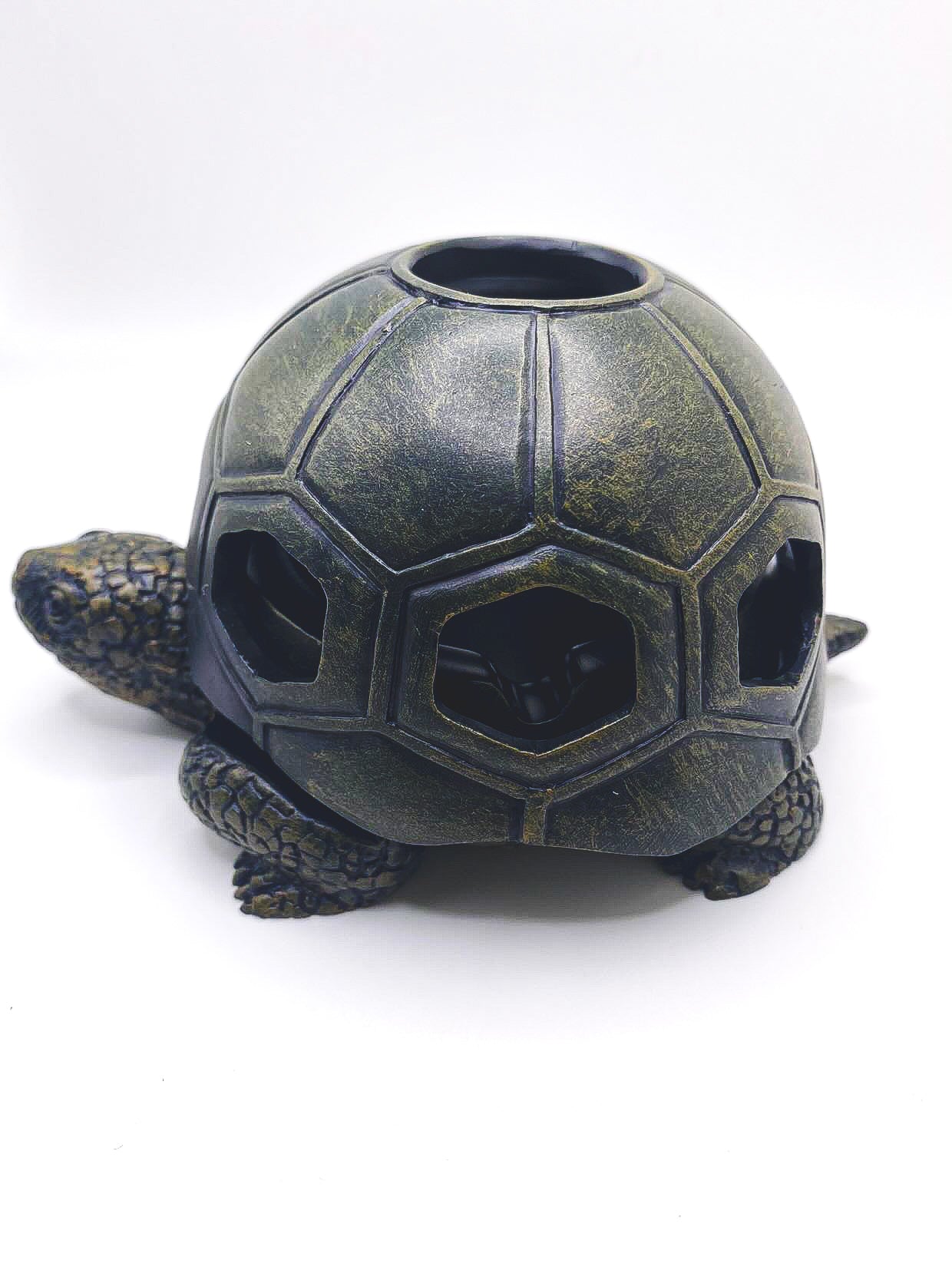 Ceramic Turtle Ashtray with Lid